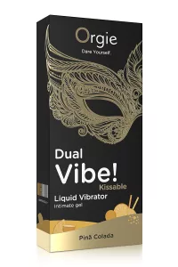 Gel d'excitation Dual Vibe Pina Colada Liquid Vibrator 2
