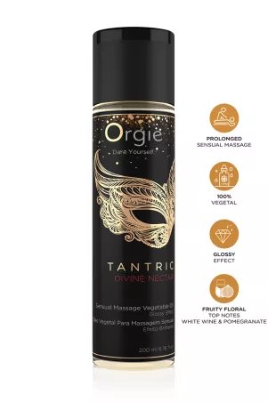 Huile de massage "Tantric Divine Nectar" - Orgie - Sexshop Tentations