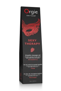 Huile de massage embrassable Sexy Therapy fraise 2