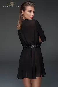 Chiffon-Choker-Minikleid F150 2