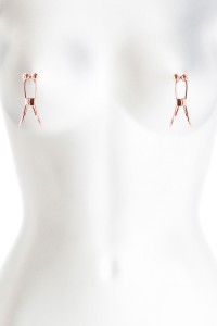 Gebundene Nippelklemmen aus Roségold 2