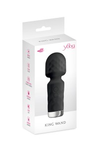 Mini vibromasseur King Wand noir 2
