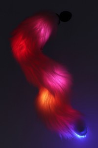 Licorn anal plug with light tail 2