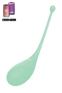Uovo vibrante connesso Palpitation Verde 2