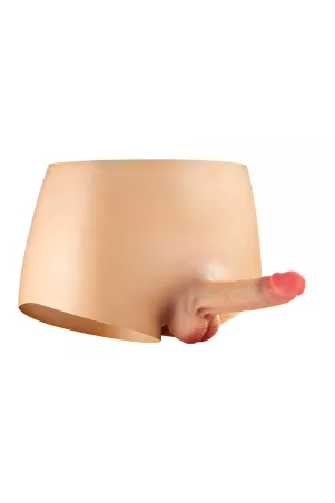 Mutandina con dildo realistico cavo