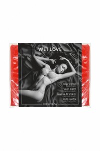 Drap Vinyle rouge 220 x 200 cm - Fetish Tentation 2