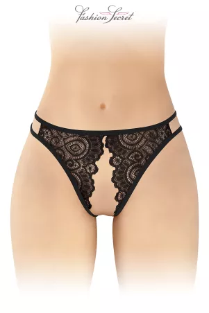 Culotte noire ouverte Annette - Fashion Secret