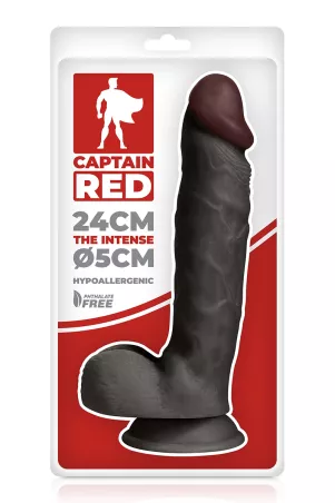 Realistic Dildo The Intense Black 24 x 5 cm