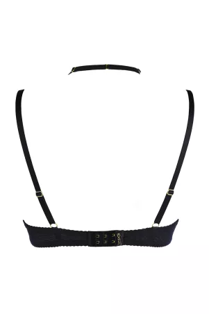 Reggiseno in pizzo nero V-10361