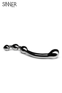 Gode métal Pleasure Wand - Sinner Gear 2
