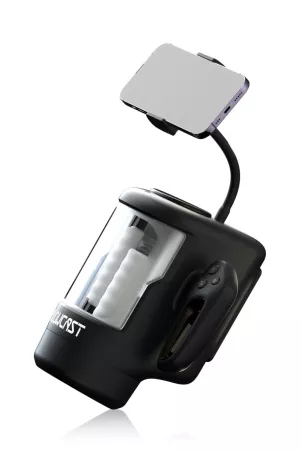 Blowcast WingXP masturbator side view with handles