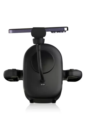 Top view of the Blowcast WingXP masturbator with phone holder