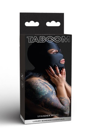 Cagoule BDSM 3 openings - Taboom - Sexshop Tentations