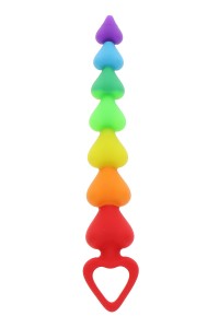 Sextoy - Anal Hat "Rainbow Heart Beads" - ToyJoy
