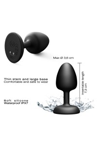 Plug anal vibrant télécommandé Geisha Plug Infinite M - Dorcel 2
