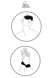 Schwarze Satinband SHHH - Bijoux indiscrets | Sexshop Tentations.ch 2