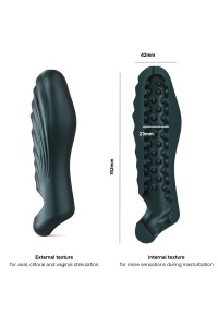 Gaine de pénis 3 en 1 Ryzer Pine Grey - Man Wan 2