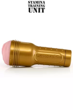 Fleshlight STU – close-up of the golden case