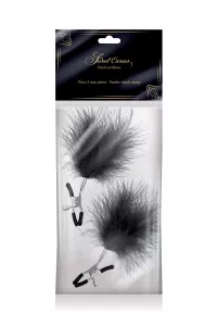 Brustklammern Staubwedel schwarz 2