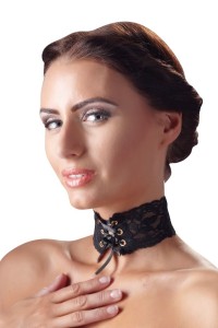 Spitzenhalsband mit Schnürung – Cotelli Accessories | Tentations.ch