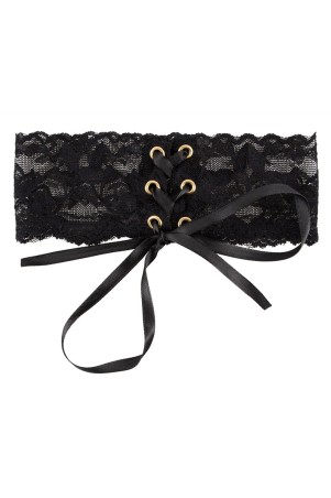 Black lace choker with lacing – Cotelli Accessories | Tentations.ch
