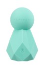 Fairygasm BlissKey vibrator in green, modern shape with delicate texture