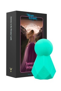 Fairygasm BlissKey Vibrator in Grün, modernes Design mit feiner Textur 2