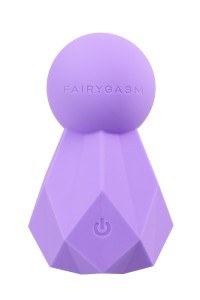Fairygasm BlissKey Vibrator in Violett, sinnliche Form mit stimulierenden Strukturen