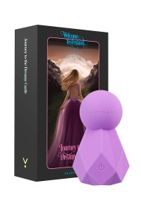 Vibromasseur Fairygasm BlissKey violet, silhouette sensuelle et reliefs stimulants 2