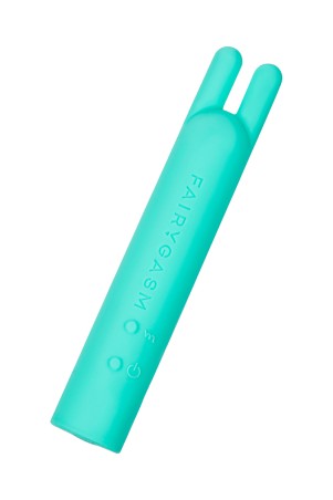 Vibromasseur BlissStars vert Fairygasm sous un autre angle, lignes harmonieuses