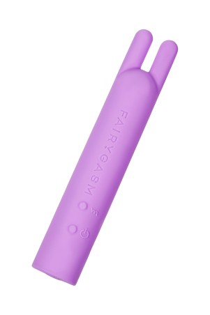Vibratore Fairygasm BlissStars viola da altra angolazione, dettagli raffinati
