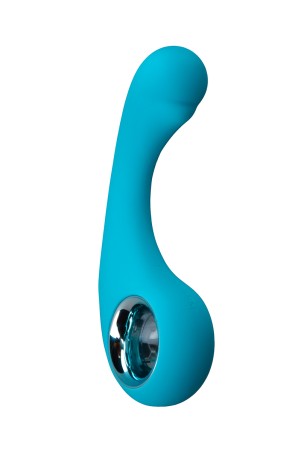 Vibromasseur Fairygasm BraveryAward bleu, design élégant et reliefs sculptés