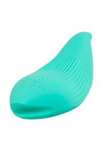 Vibratore Fairygasm DelightfulWave verde, silhouette moderna e dettagli scolpiti