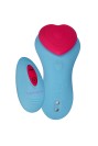 Stimolatore telecomandato Fairygasm HeartGem blu, scolpito