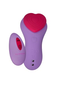 Fairygasm HeartGem remote-controlled stimulator purple, elegant