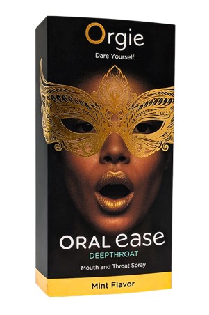 Emballage du spray Oral Ease – design Orgie élégant