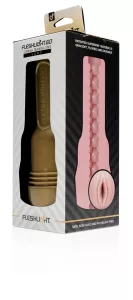 Masturbateur Fleshlight GO Pink Lady STU – vue profil avec gaine ouverte 2