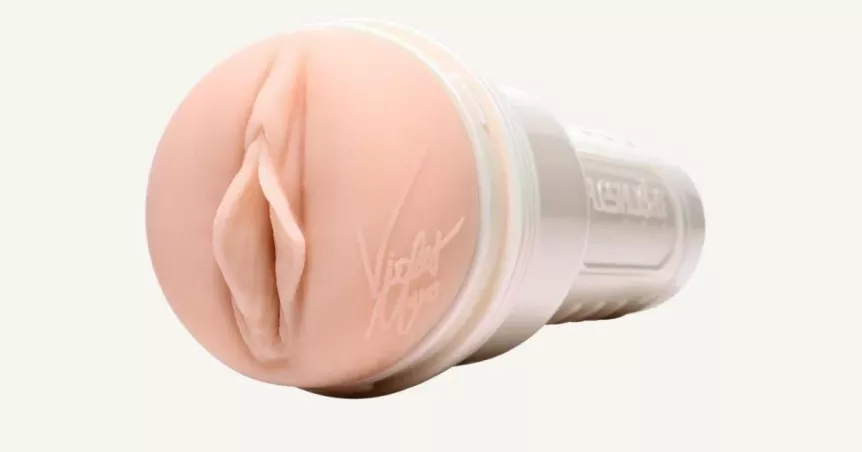 Vaginalmasturbator Violet Myers seitlich gesehen