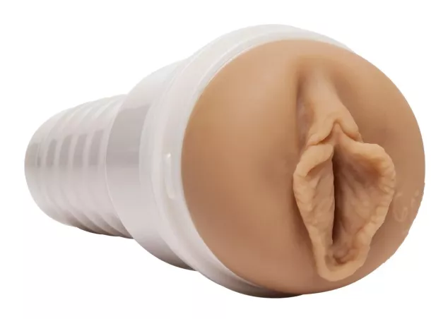Fleshlight Eliza Ibarra Ethereal – Masturbatore aperto visto di profilo