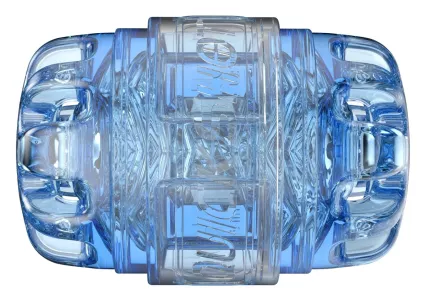 Fleshlight Quickshot Turbo – Blue masturbator side view