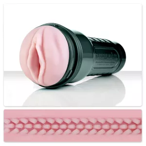 Fleshlight Vibro Pink Lady – Masturbateur avec profil de la gaine