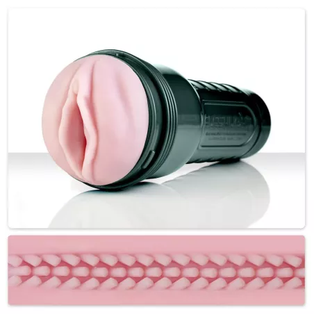 Fleshlight Vibro Pink Lady – Masturbateur avec profil de la gaine