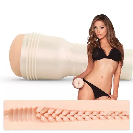 Fleshlight Jenna Haze Obsession – Product with actress and sleeve in profile