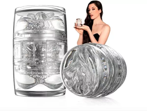 Fleshlight Quickshot Stoya – Prodotto con Stoya sullo sfondo