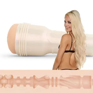 Fleshlight Elsa Jean Treat – Produit avec actrice et profil de la gaine