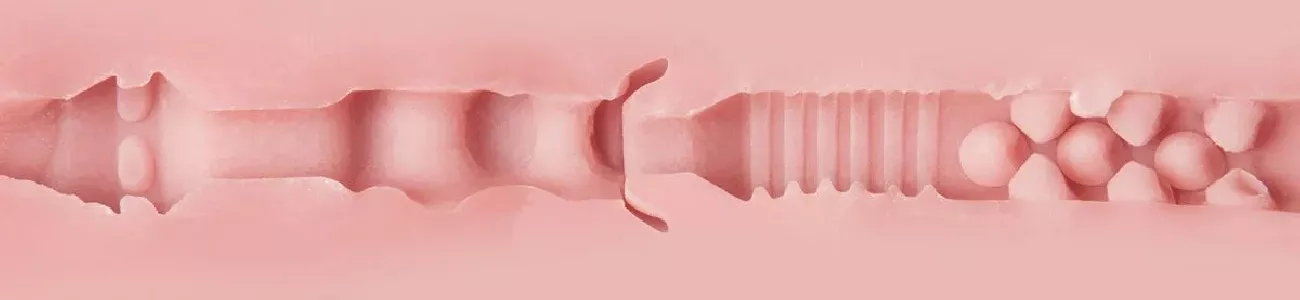 Fleshlight Jessica Drake Lotus – Produit avec actrice et gaine en profil 2