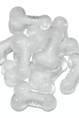 Eiswürfel in Penisform