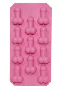 Stampo per ghiaccio a forma di pene visto di fronte 2
