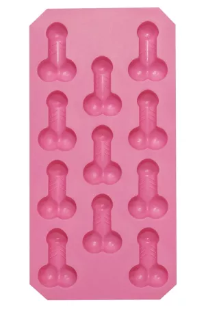 Penis-Eiswürfelform Vorderansicht