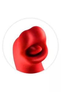 vibromasseur rabbit Kissy rouge Yoba vu de profil 2